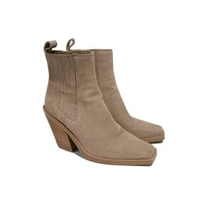 Vince Camuto Womens Suede Squared Toe Ankle Boots "Akella". Sz 6.5